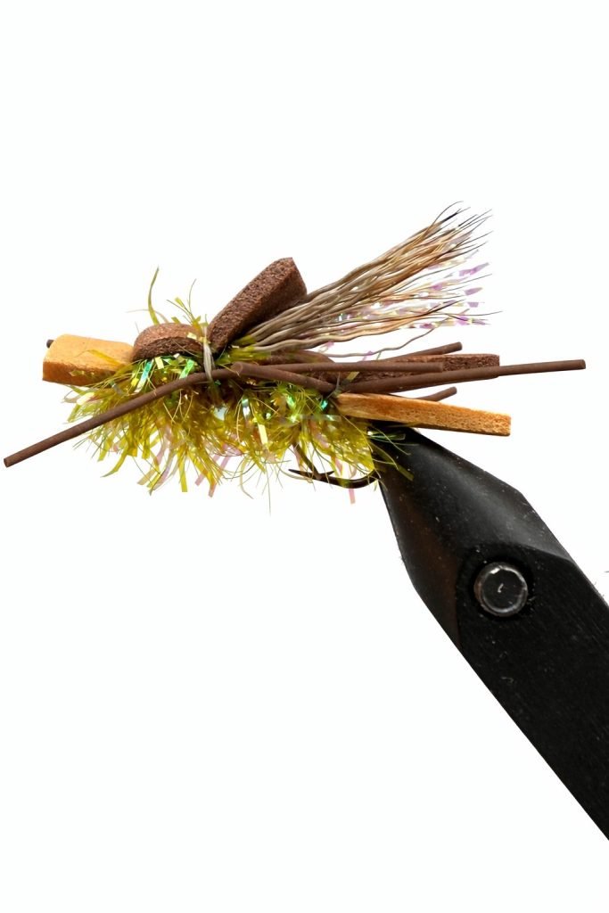 Olive Amy’s Ant trout fly, size 12