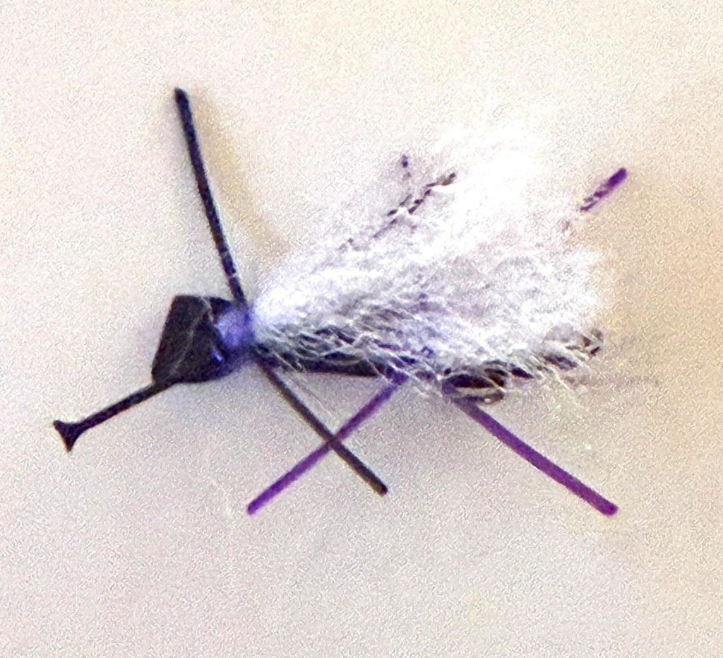 Purple Chubby Chernobyl trout fly, size 12