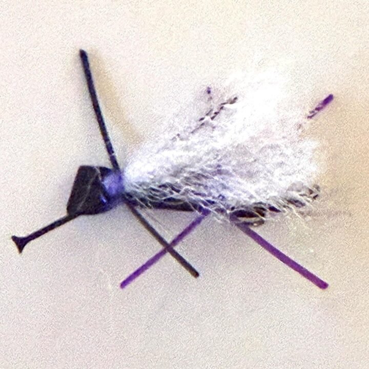Purple Chubby Chernobyl trout fly, size 12
